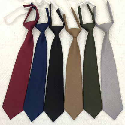 Solid color navy blue men's tie by My Store, shown flat with a classic pointed tip