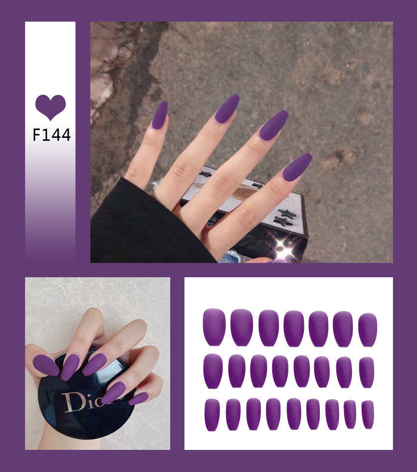 Ballet-themed nail art scrub fake nails with detailed design by My Store