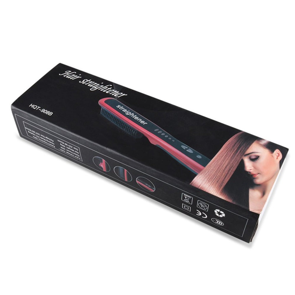 Straight hair comb with fine teeth, black plastic design by My Store