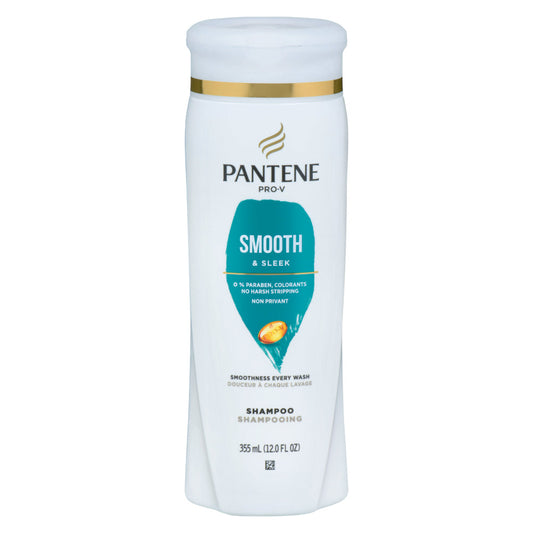 Pantene Smooth & Sleek 72 Hr Smoothness Shampoo 12 Fl Oz
