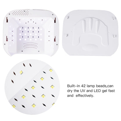Bluetooth music nail phototherapy machine with compact white design and digital display