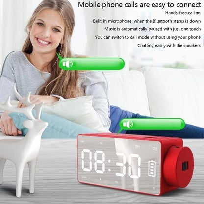 S91S fashion wireless Bluetooth speaker clock with digital display and compact modern design