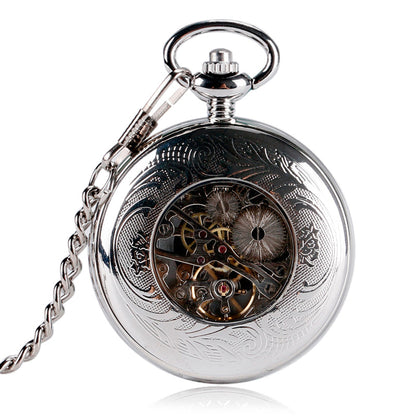 Mechanical pocket watch with classic round case and visible hands, My Store brand