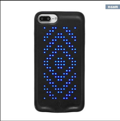 LED phone case with illuminated edge design in a slim protective cover