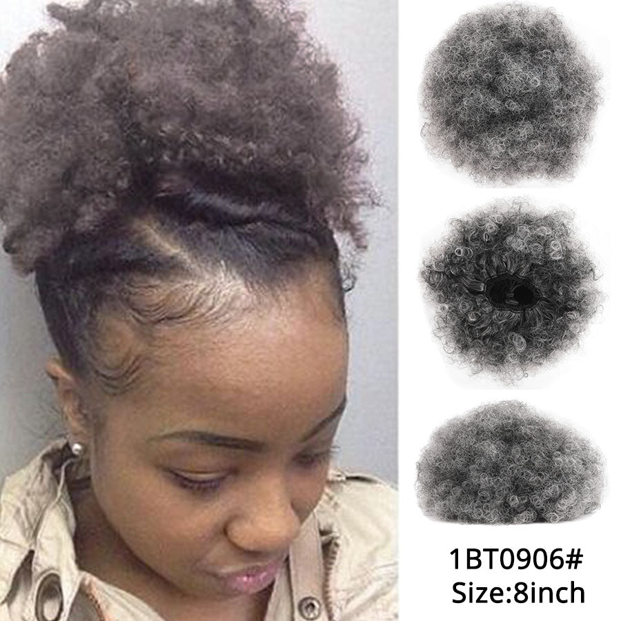 High puff ponytail hairpiece by My Store, styled in a voluminous raised ponytail.