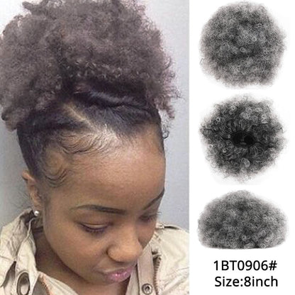 High puff ponytail hairpiece by My Store, styled in a voluminous raised ponytail.