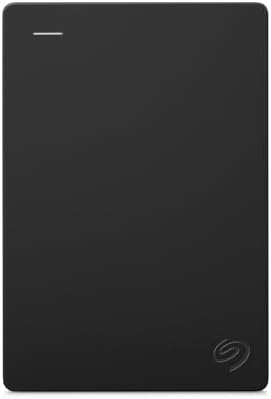 Seagate Portable 1TB external hard drive in black with USB 3.0 port for PC, Mac, PlayStation, and Xbox.