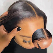 22 Inch Lace Front Wigs Human Hair Straight HD Lace Front Wigs Human Hair Pre Plucked Bleached Knots Natural Hairline Glueless Wigs Human Hair Pre Plucked Pre Cut Straight Lace Closure Wigs Human Hair.