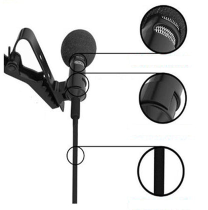 Lavalier microphone by My Store, compact clip-on design with visible microphone capsule and cable