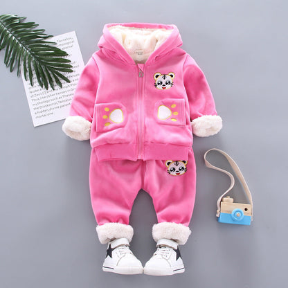 Golden mink plush winter clothing, soft textured fabric in a warm golden hue