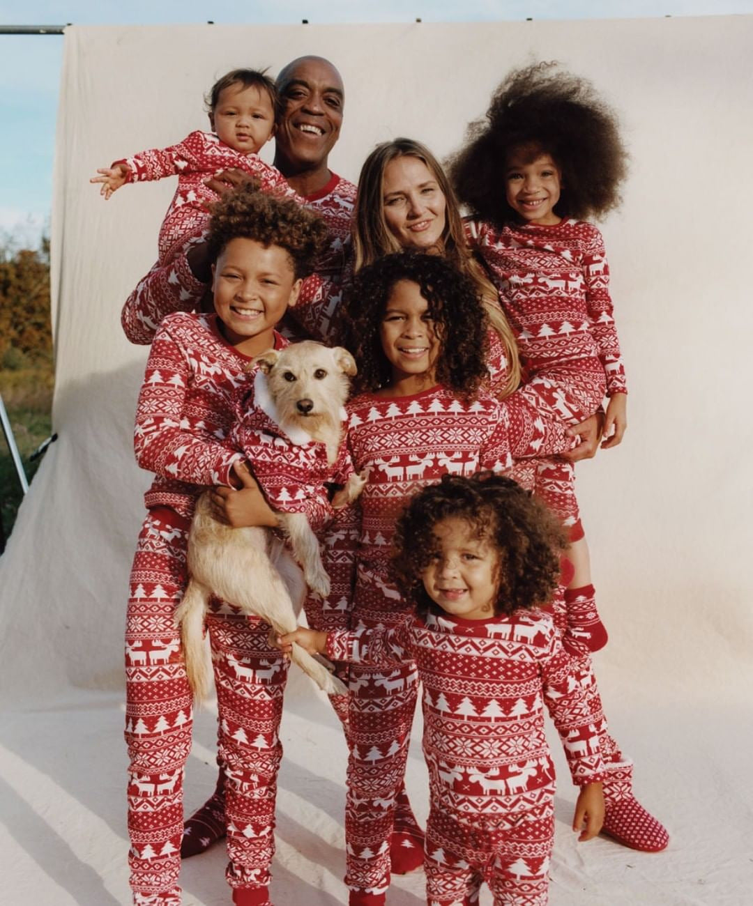 Christmas printed parent-child matching wear by My Store