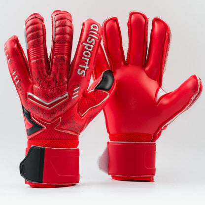 Goalkeeper gloves with finger protection by My Store, shown from the front