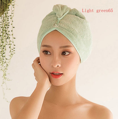 Women's hair dryer cap, absorbent dry hair towel in soft fabric for gentle hair drying