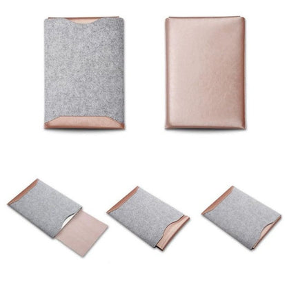 Minimalist laptop sleeve with built-in mousepad, sleek protective design for laptops
