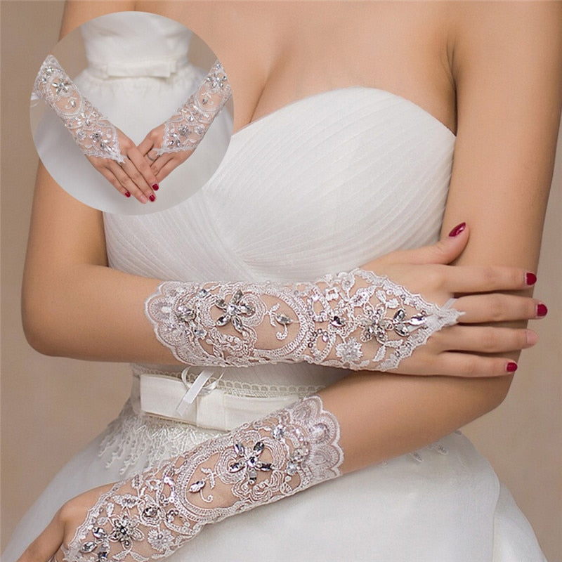 Mother wedding dress gloves displayed in white bridal style; elegant formal accessories for the mother of the bride