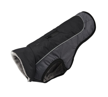Thickened padded reflective dog coat for winter warmth and visibility