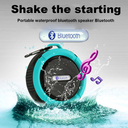 Waterproof speaker with compact portable design and durable exterior