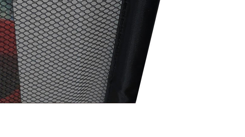 Foldable nylon pet protection fence for dog isolation, portable indoor barrier in black-resistant design