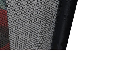 Foldable nylon pet protection fence for dog isolation, portable indoor barrier in black-resistant design