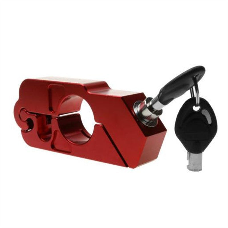 Motorcycle handlebar lock by My Store, compact black security device for securing motorcycle handlebars