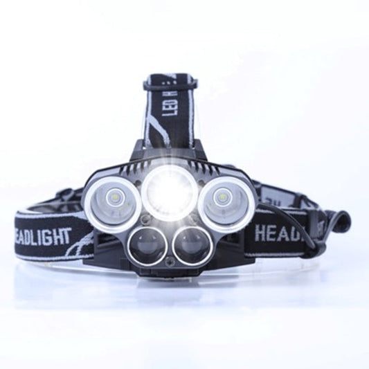 Fixed focus strong light long-range outdoor camping headlamp, head-mounted design