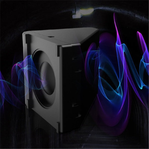 Smart projector with USB connectivity by My Store, compact black design