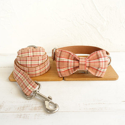 Bowknot dog leash suit for pets in a stylish, comfortable design