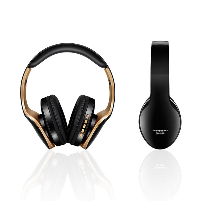 Bluetooth headset earphone with wireless earpieces and microphone by My Store