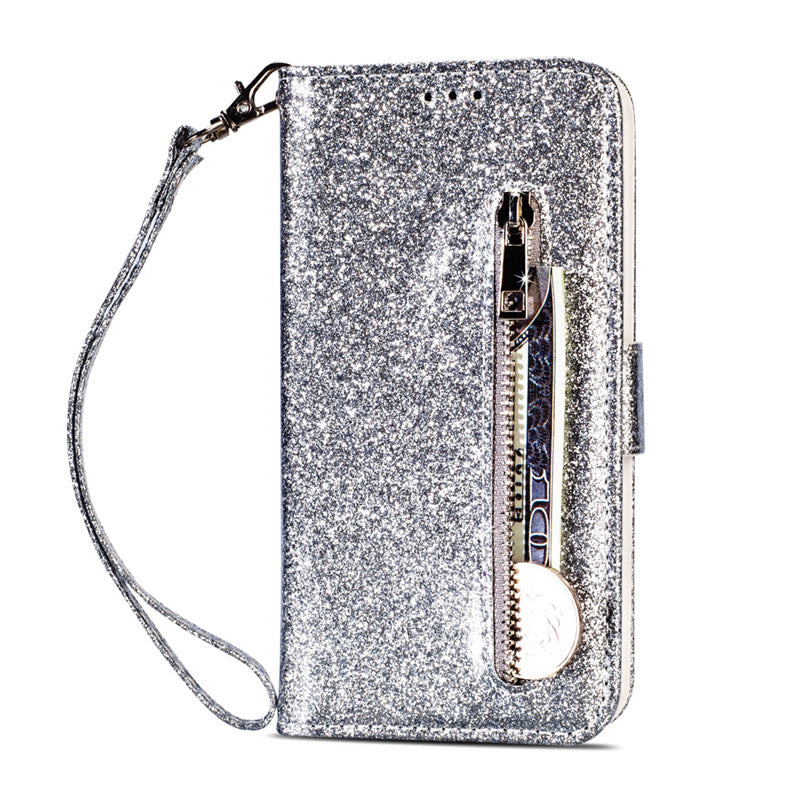 Black zipper phone case by My Store, showing a secure zip closure and compact protective design