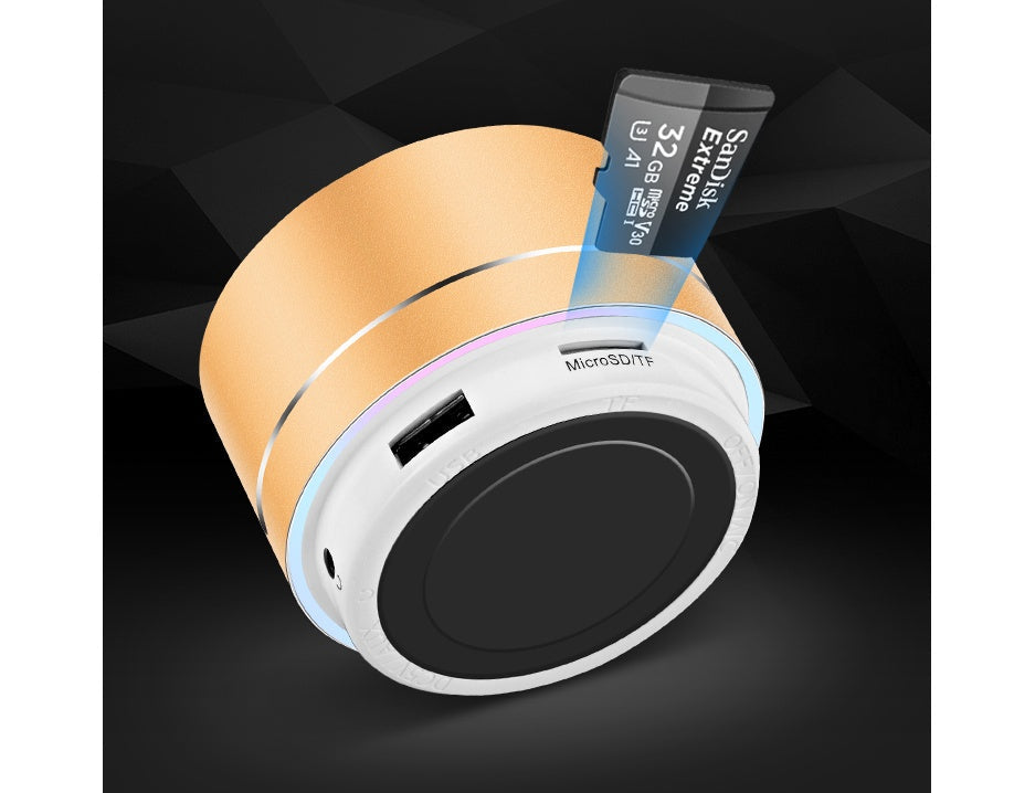 Wireless Bluetooth speaker by My Store in compact black design with visible control buttons