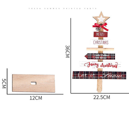 Christmas decorations with English letters displayed together
