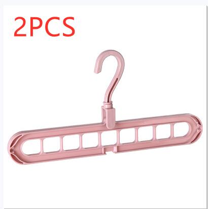 9-hole space-saving clothes hanger organizer for efficient wardrobe storage
