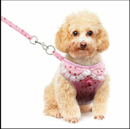 Cute breathable tank top style dog chest strap harness for pets by My Store
