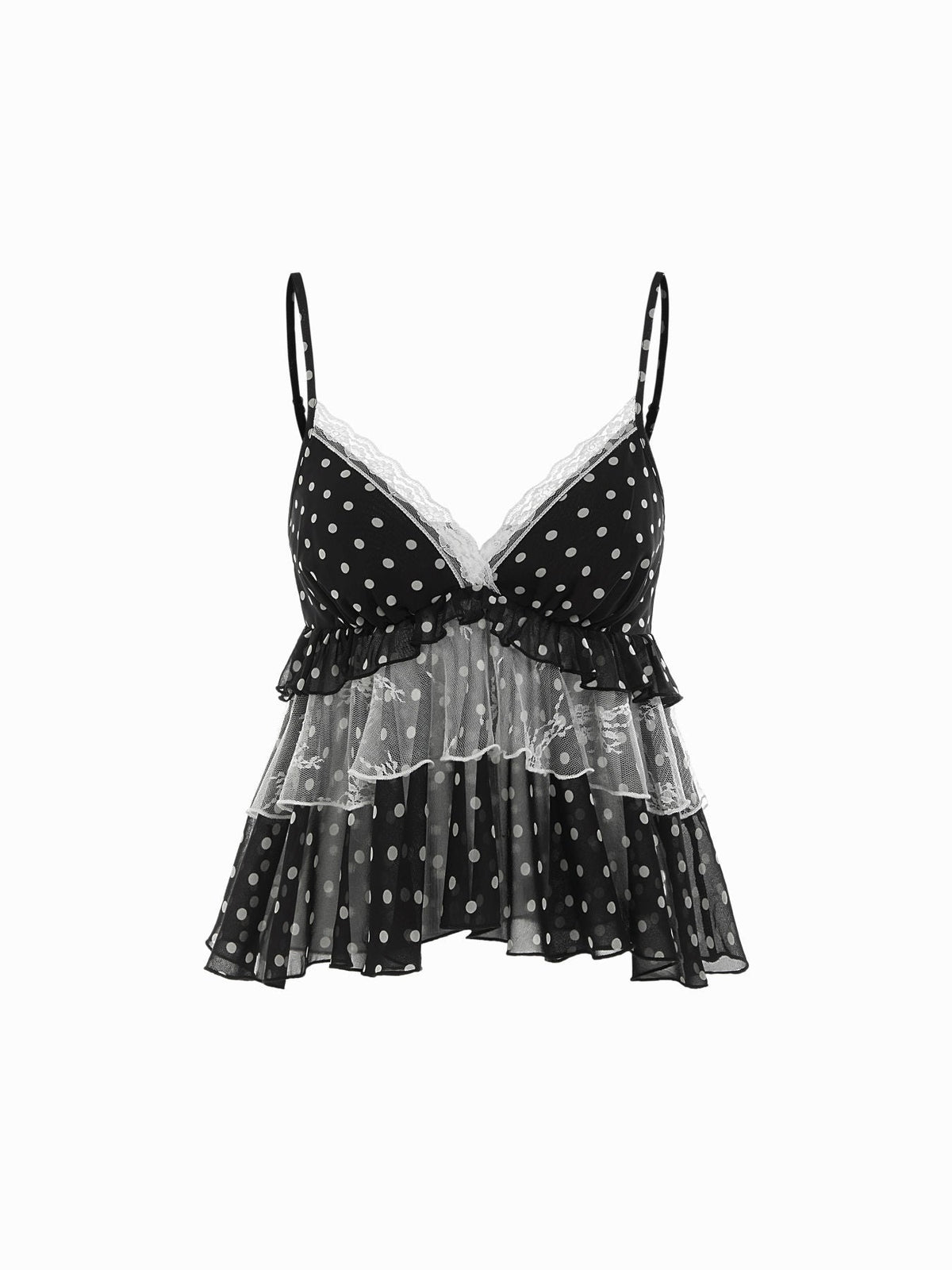 Leopard-print chiffon blouse with ruffled mesh details for women, summer style top
