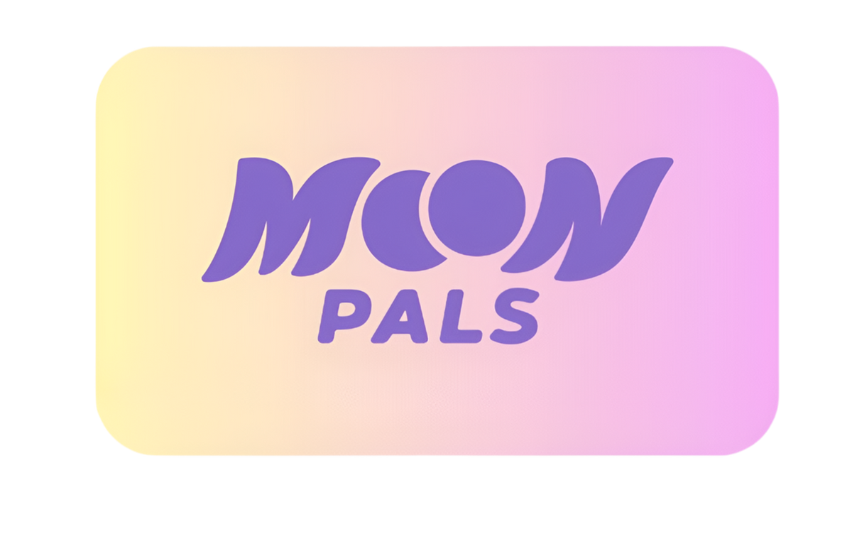 Moon Pals Send a Hug! gift card featuring a cute, colorful design with friendly moon characters for celebrating special moments.