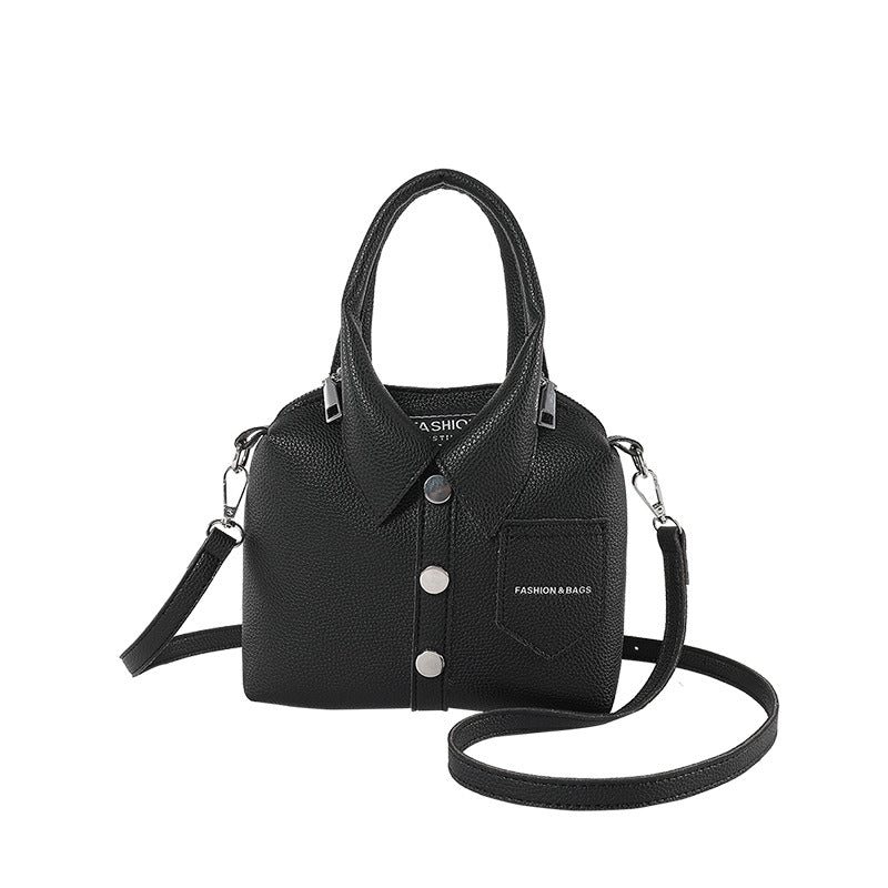 Stylish simple versatile shoulder crossbody handbag with adjustable strap and compact design