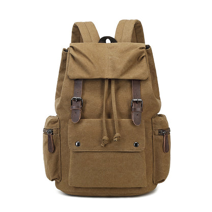 Cross-Border Canvas Student Backpack for Outdoor Travel