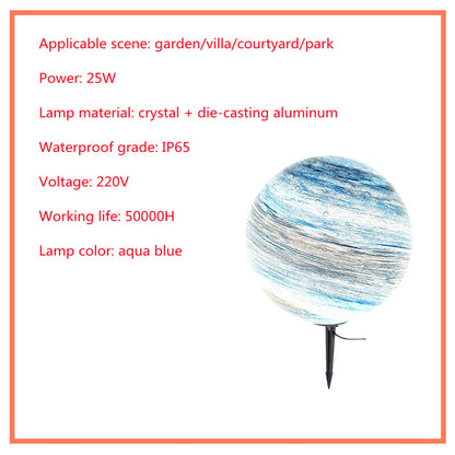 Solar lawn outdoor waterproof villa garden grass earth lamp by My Store