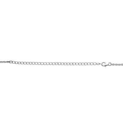 Sterling silver necklace featuring a black onyx pendant, crafted by DESIRE GEM, with a sleek, polished design.