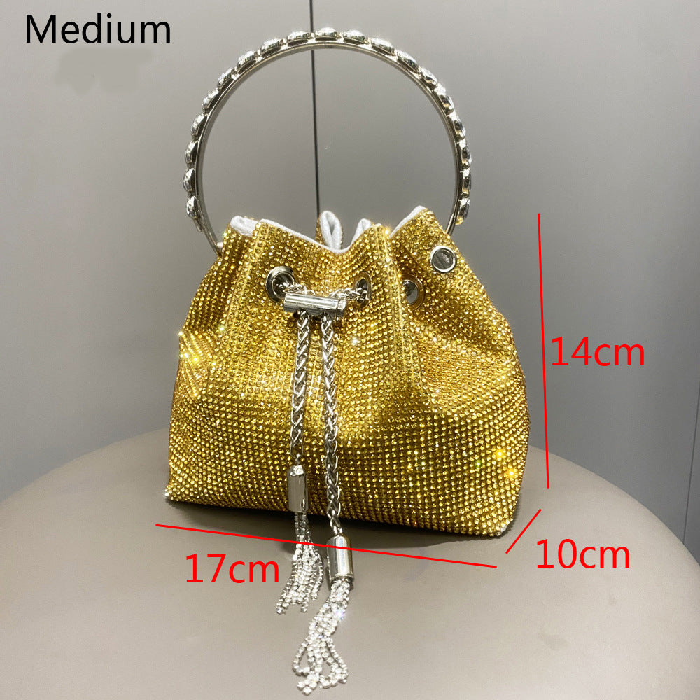 Shiny diamond handbag for women in European and American style