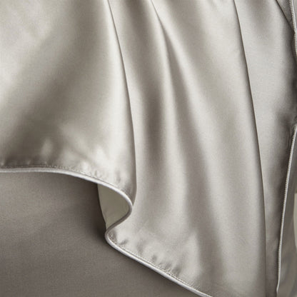 Pure silk pillowcase in a smooth natural silk fabric, shown in a neutral color