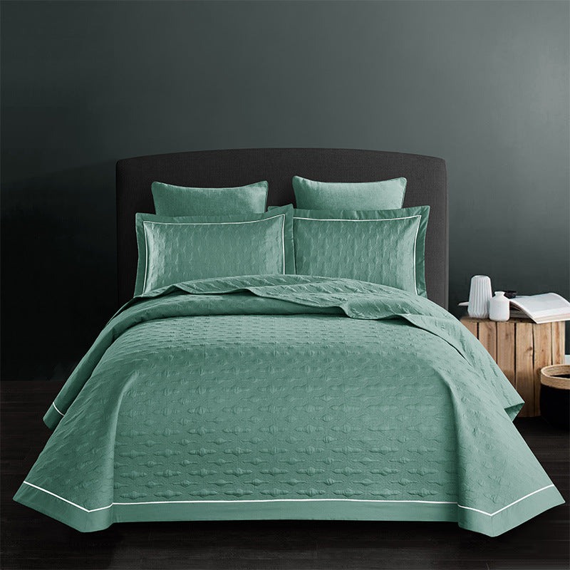 Twill cotton bed sheet in a soft woven fabric texture by My Store