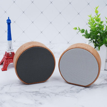Mini wood Bluetooth speaker, portable outdoor wireless speaker with AUX and TF card support