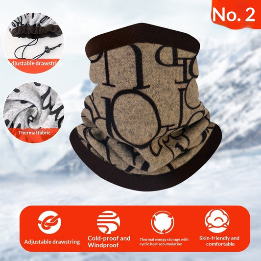 Outdoor multi-functional thermal neck gaiter in a versatile fabric design for cold-weather activities