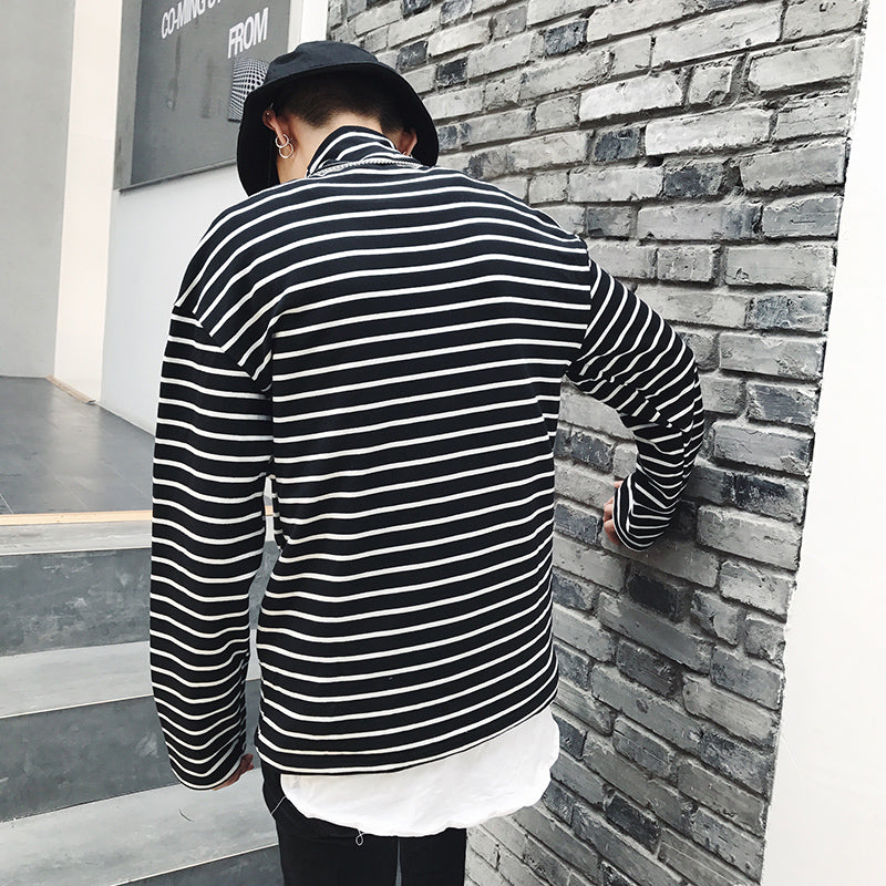 Autumn winter turtleneck bottoming shirt in a soft, slim-fit style