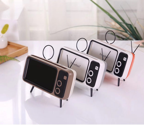 Retro TV mini portable audio player by My Store in compact vintage television design