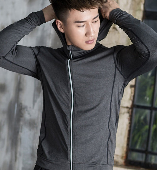 Black fitness clothing suit basketball tights for training and athletic wear