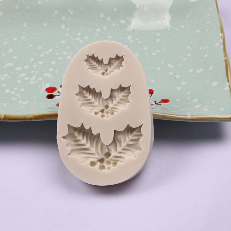 Leaf silicone cake mould for baking decorative leaf-shaped cakes and desserts
