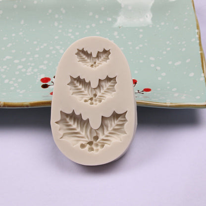 Leaf silicone cake mould for baking decorative leaf-shaped cakes and desserts