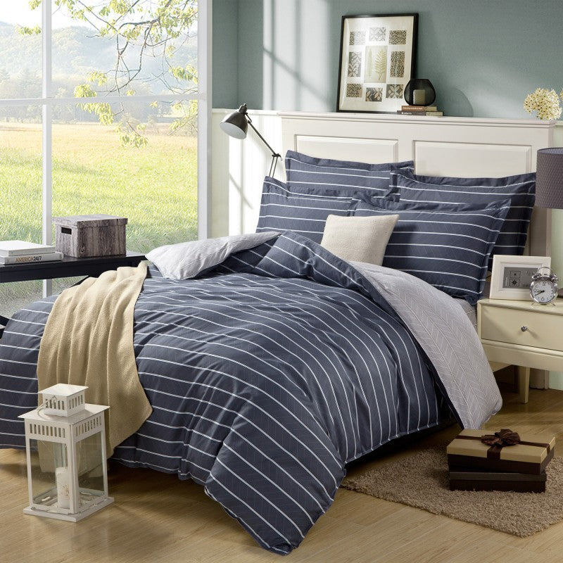 Four-piece cotton bedding set by My Store with soft home textile fabric and coordinated bed linens